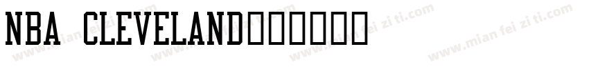 nba cleveland字体转换